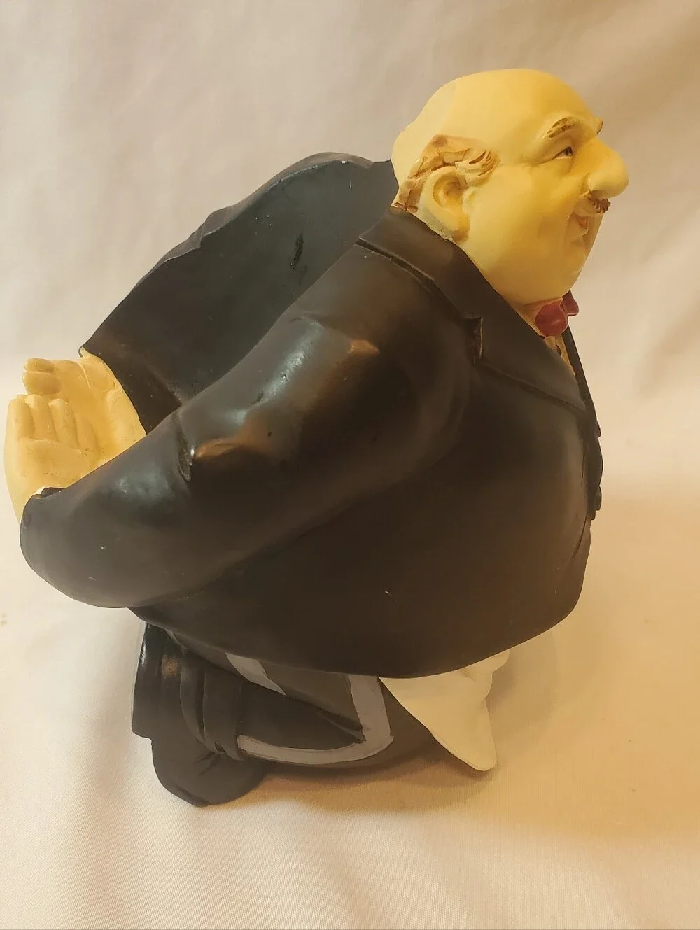 Young's Resin Vtg Italian/French Chef Butler Wine Caddy Holder EUC